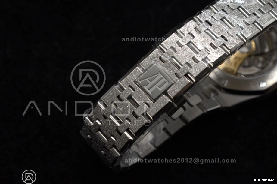 SA3120 on 1031 Edition APSF Textured 37mm 15454 Clone Grey Royal Best Dial Lightweight SS 1:1 Frosted SS Oak Bracelet Super 0219